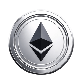 Lebdeči grafični element kriptovalute Ethereum ETH